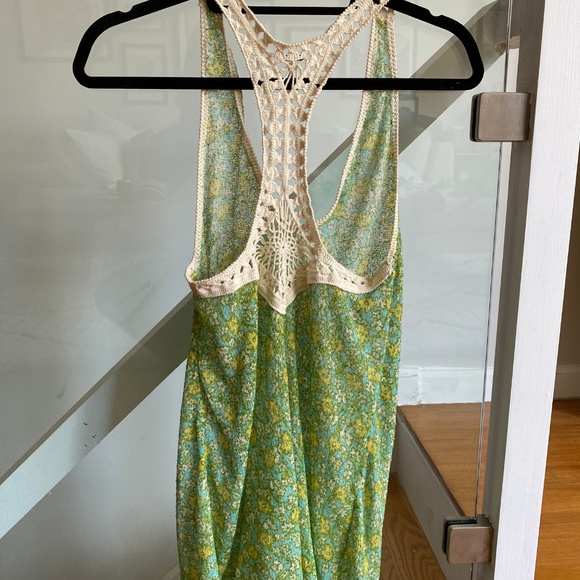 Free People Racerback Tank with Crotchet Accent - Picture 3 of 4